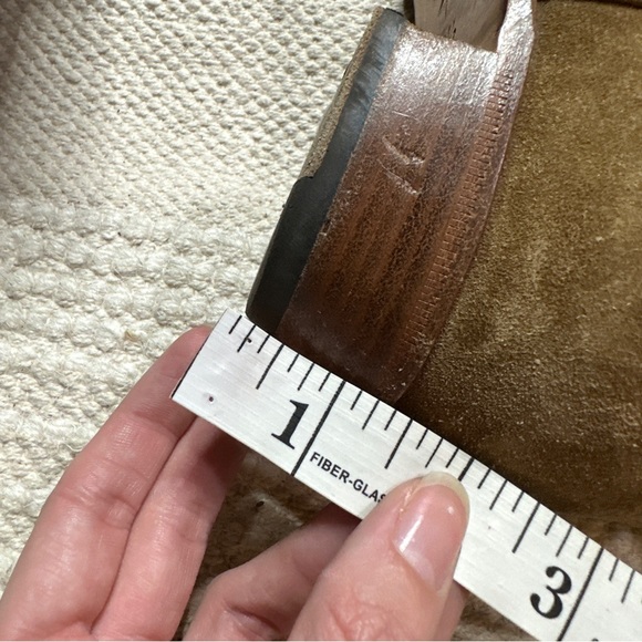 ALESSANDRO VASINI men's tobacco tan suede leather Alec 30 mm ankle boots 39.5 - Picture 13 of 14